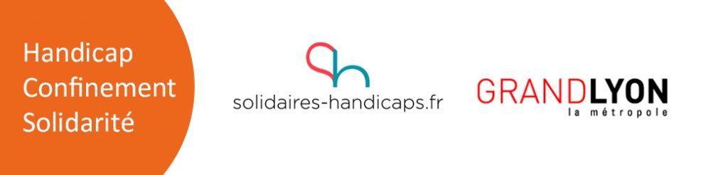 logo solidaires-handicaps.fr et Grand Lyon Métropole