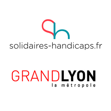 Logos solidaires handicaps et Grand Lyon